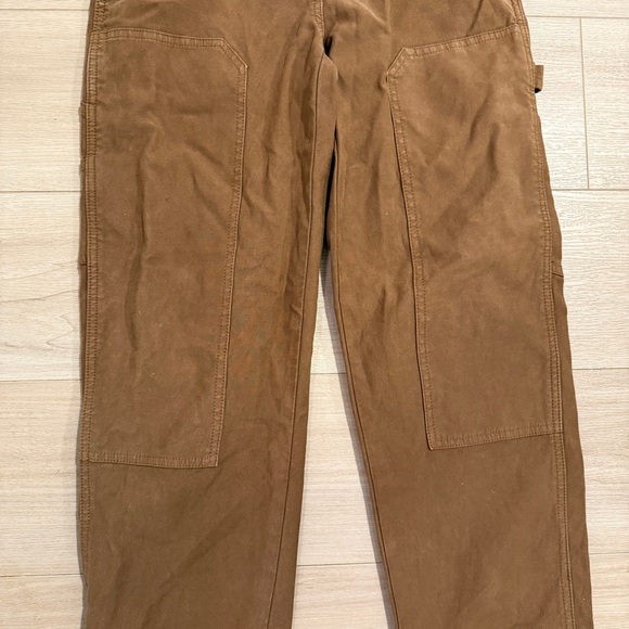 Aritzia Wilfred Free Brennan Pant Tan carpenter utility knee patch 4 Rudy Jude - Picture 2 of 9